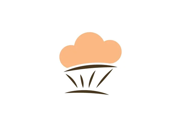 Kuchen Illustration Logo Vektor — Stockvektor