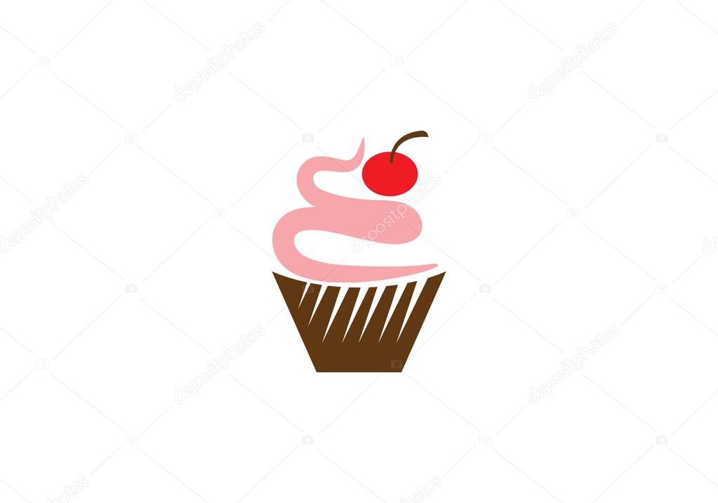 Cake ilustration logo vector template