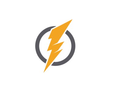 Yıldırım Logo şablonu vektör