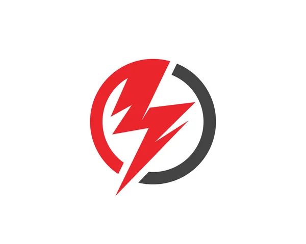 Yıldırım Logo şablonu vektör — Stok Vektör