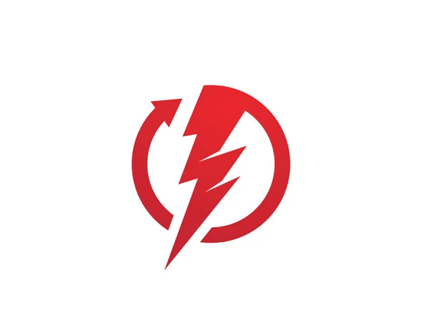 Αστραπή λογότυπο πρότυπο διάνυσμα — Διανυσματικό Αρχείο