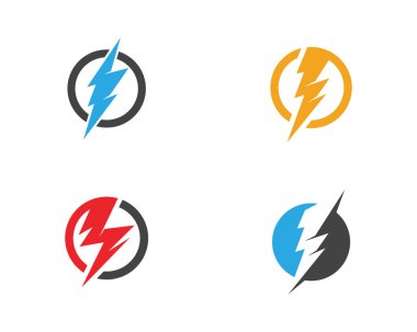 Yıldırım Logo şablonu vektör