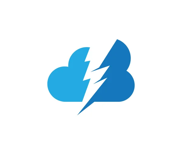 Blitz-Logo-Vorlagenvektor — Stockvektor