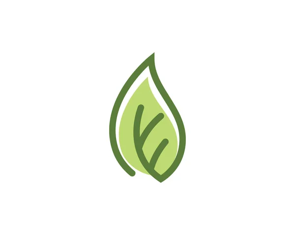 Логотип природы листьев — стоковый вектор