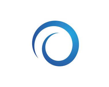 Su dalgası simge vektör çizim