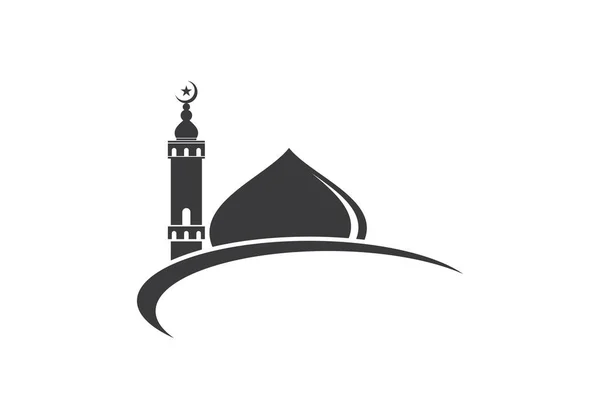 イスラムのモスク ロゴ ベクトル — ストックベクタ
