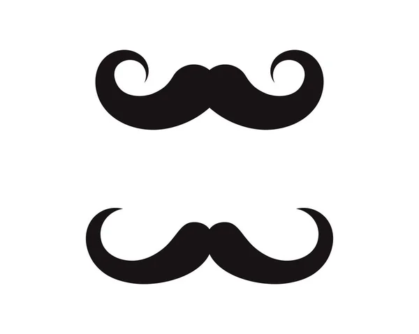 Ícone de bigode Modelo de logotipo —  Vetores de Stock