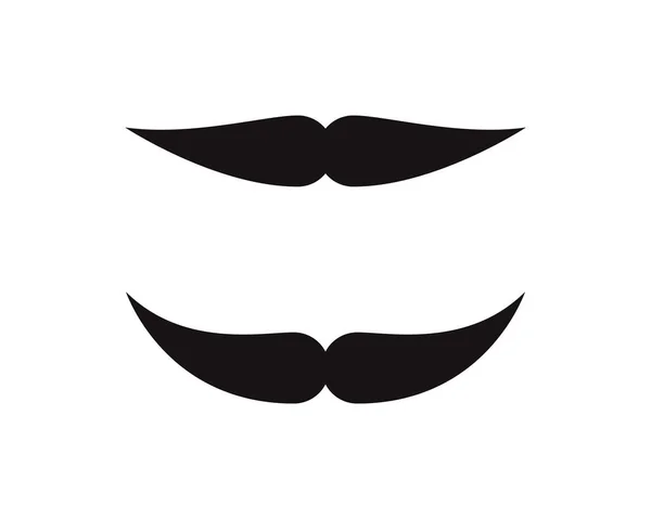 Ícone de bigode Modelo de logotipo —  Vetores de Stock