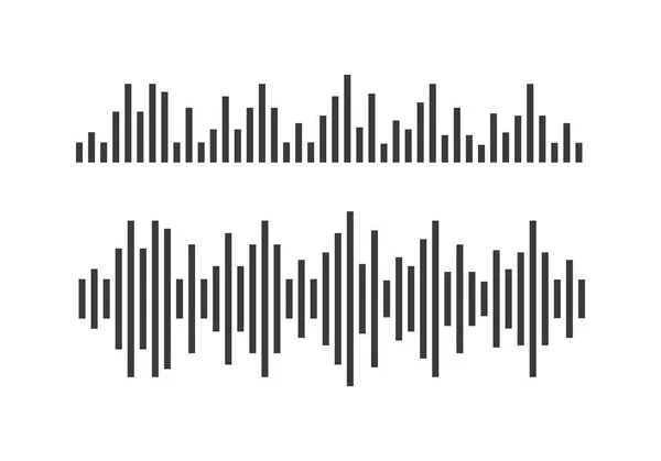 Musique ondes sonores vecteur — Image vectorielle
