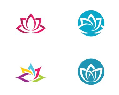 Güzellik vektör lotus çiçek tasarım