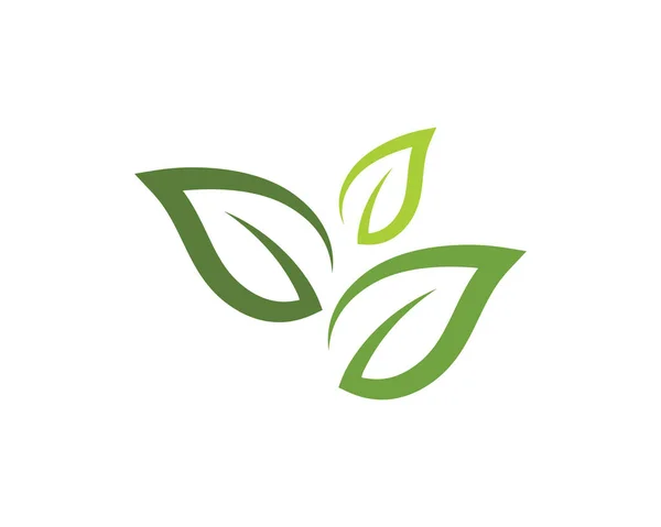 Φύλλα φύση οικολογία πρότυπο λογότυπο — Διανυσματικό Αρχείο