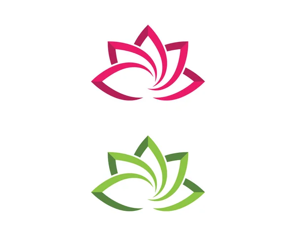 Belleza Vector diseño de flores de loto — Vector de stock