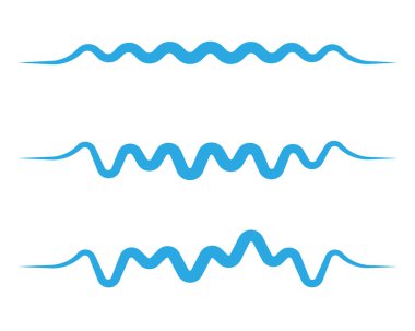 Su dalgası simge vektör çizim