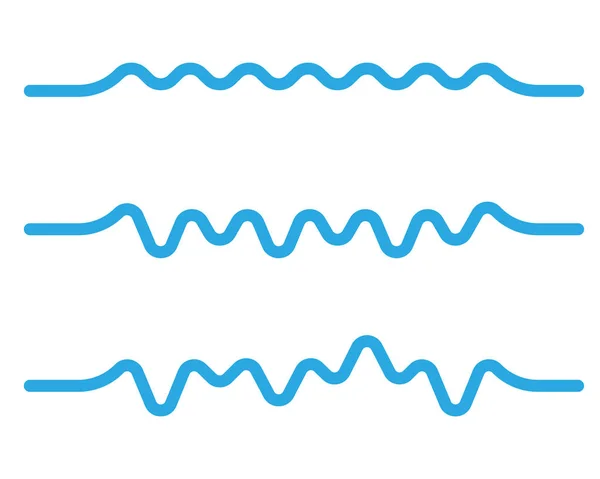Illustration vectorielle icône vague d'eau — Image vectorielle