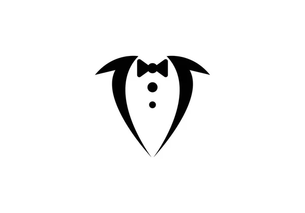 Tuxedo logo sjabloon — Stockvector