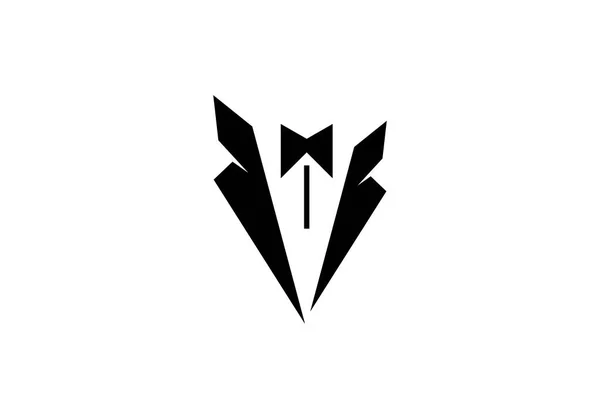 Tuxedo logo sjabloon — Stockvector