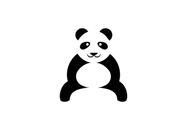 Modelo de logotipo panda — Vetor de Stock