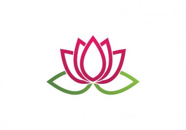  çiçek tasarım logo şablonu 