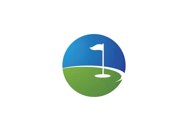 Modèle de logo de golf — Image vectorielle