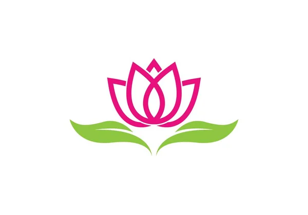 Diseño de flores logo Plantilla — Vector de stock