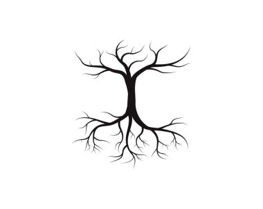 Ağaç kutsal kişilerin resmi logo şablonu vektör