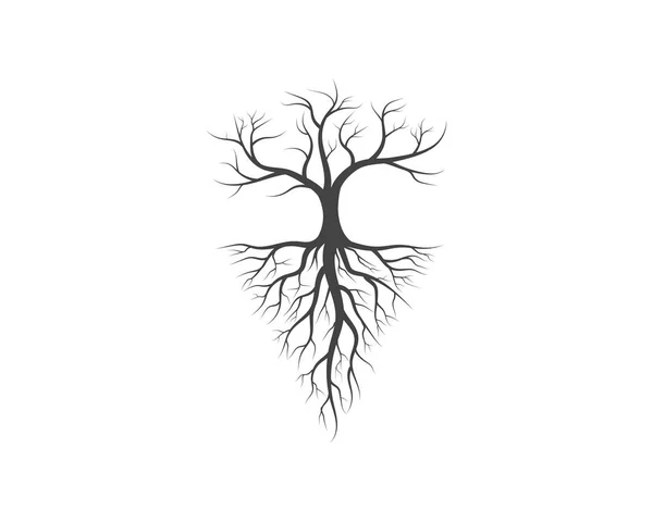 Vetor de modelo de logotipo de ícone de árvore — Vetor de Stock