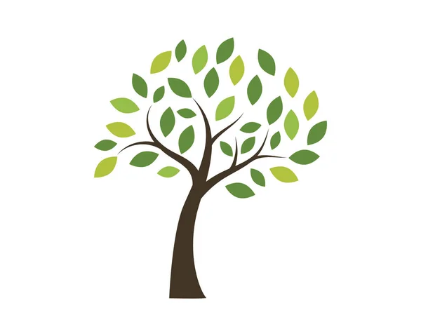 Modèle de logo icône arbre vecteur — Image vectorielle