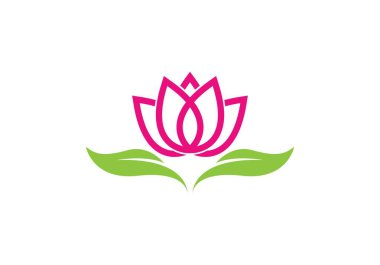  çiçek tasarım logo şablonu 