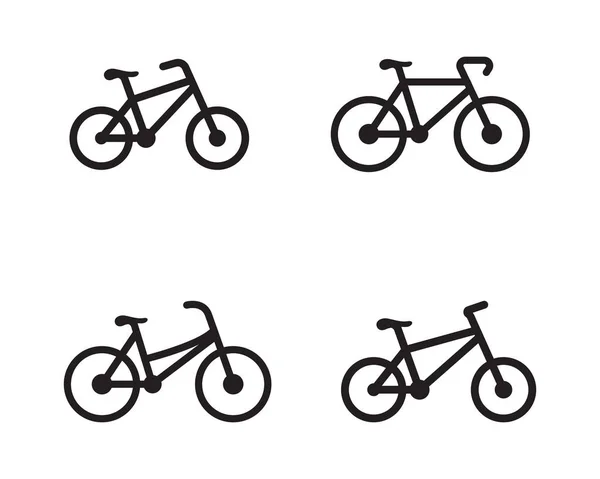 รูปแบบการออกแบบไอคอนโลโก้จักรยาน — ภาพเวกเตอร์สต็อก