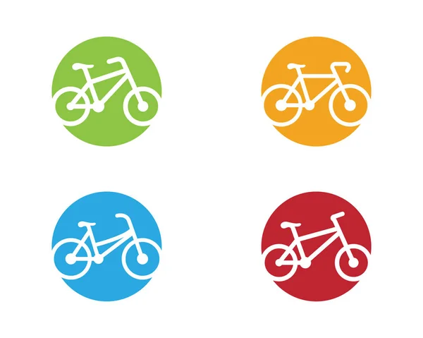 Bisiklet logo simge tasarım şablonu — Stok Vektör