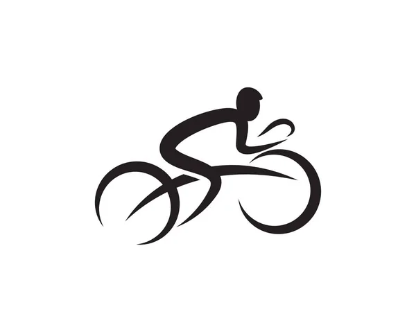 Fiets logo ontwerp pictogrammalplaatje — Stockvector
