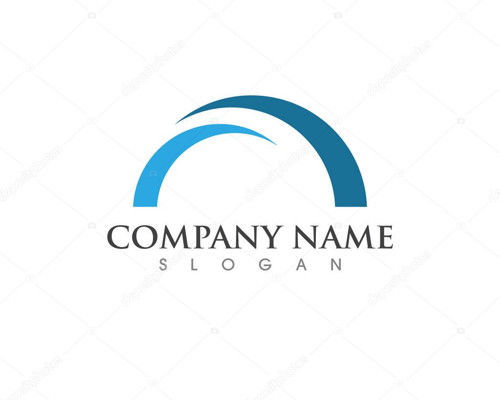 Bridge icon vector illustration Logo template design