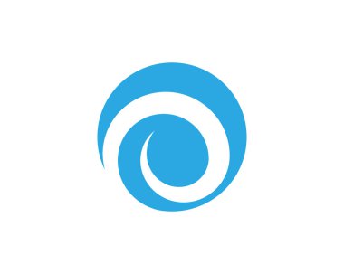 Su dalgası simge vektör çizim