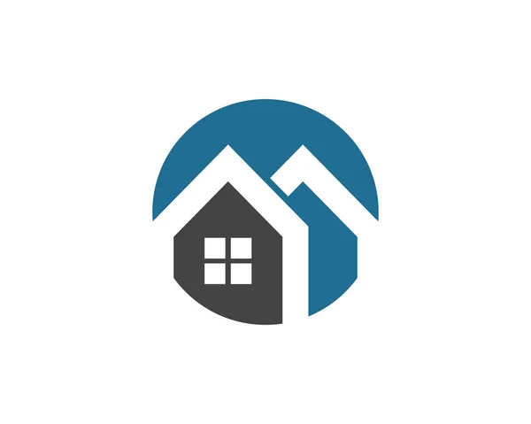 Design de logotipo de propriedade e construção — Vetor de Stock