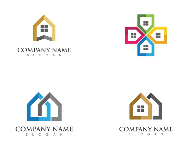 Proprietà e costruzione logo design — Vettoriale Stock