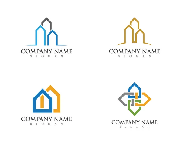 Proprietà e costruzione logo design — Vettoriale Stock