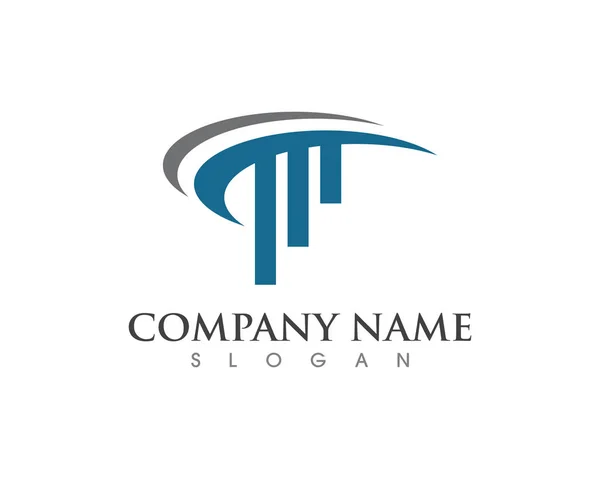Column icon Logo Template vector — Stock Vector