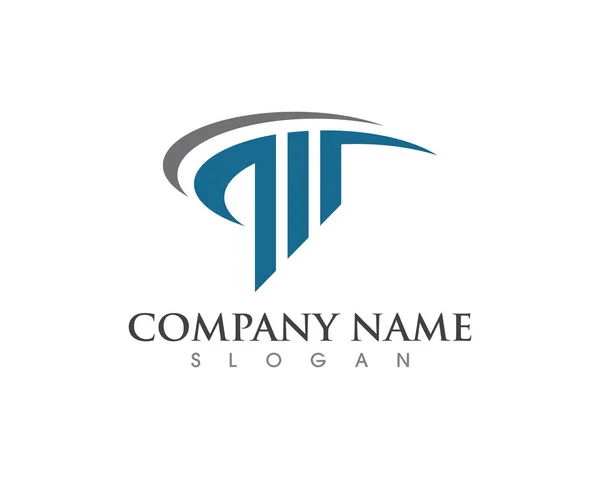 Ícone de coluna Logo Template vector —  Vetores de Stock