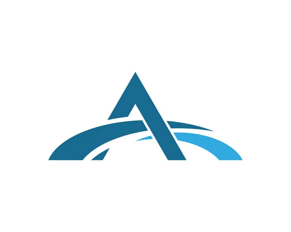 A Letter Bridge icon Logo template — Stock Vector