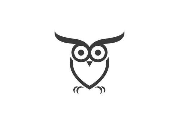 Plantilla de logotipo de búho — Archivo Imágenes Vectoriales