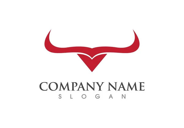 Bull Logo Template — Stock Vector