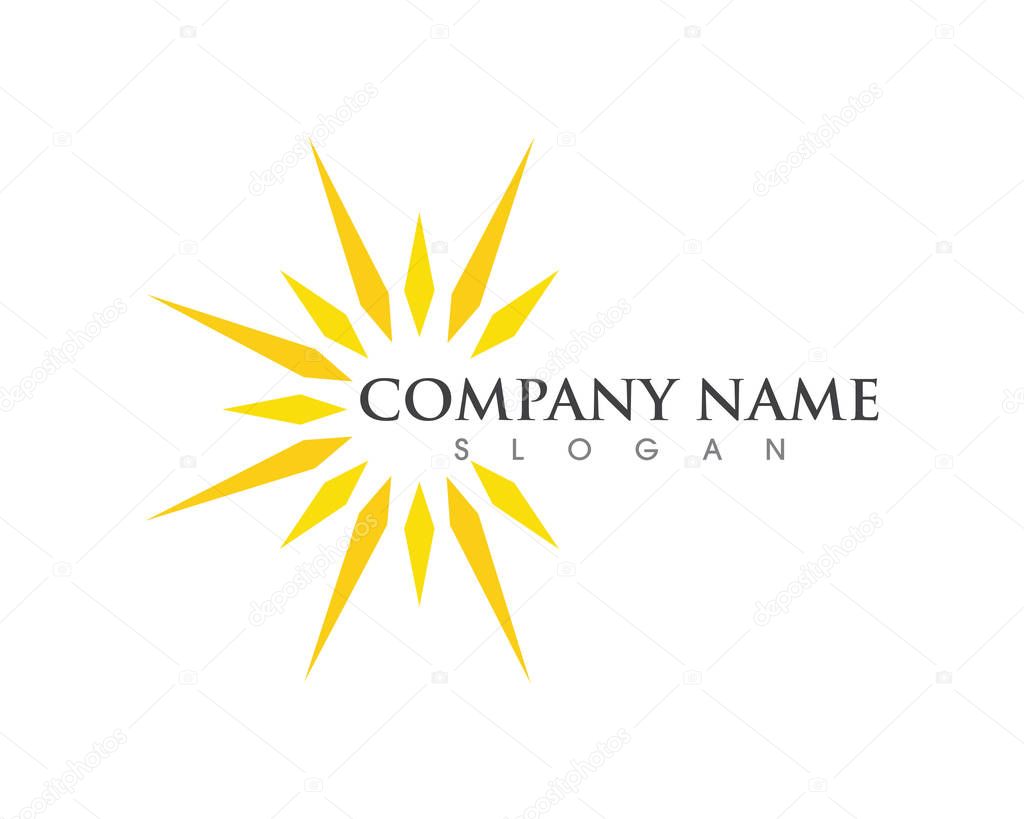 Sun Vector illustration Icon Logo Template design