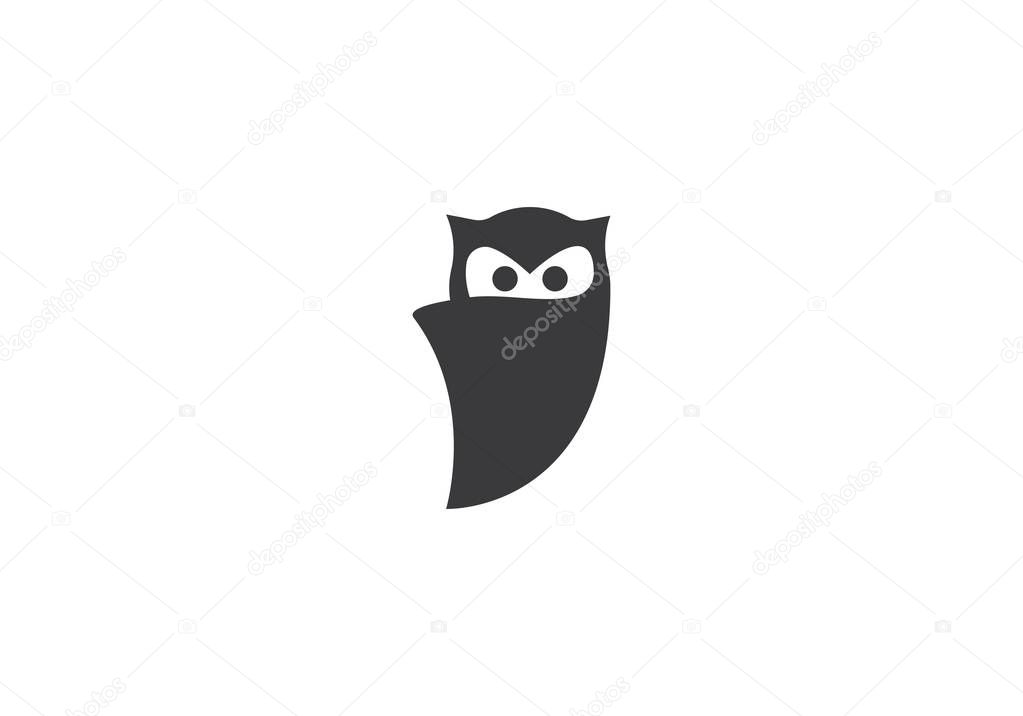 Owl logo template 