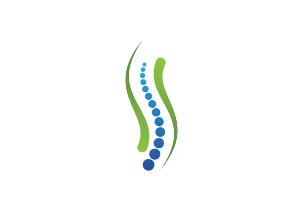 Disegno simbolo diagnostica della colonna vertebrale — Vettoriale Stock