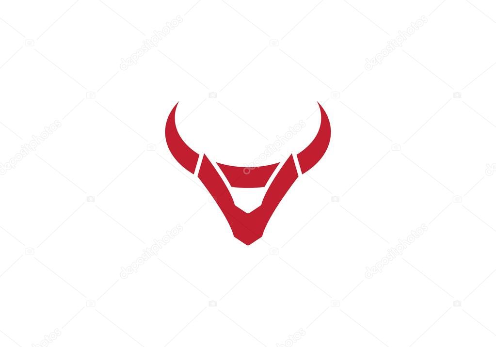 Bull Logo Template vector icon illustration