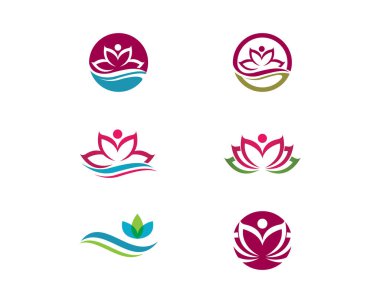 Güzellik vektör lotus çiçek tasarım