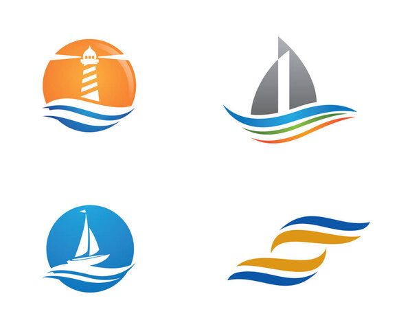 Water wave icon vector illustration