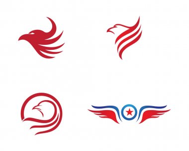 Kanat Falcon Logo şablonu
