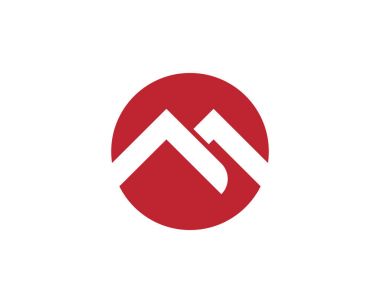 M harfi Logo şablonu vektör simgesi