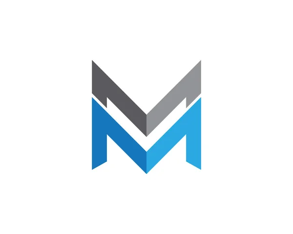 M 文字ロゴのテンプレート ベクトル アイコン — ストックベクタ